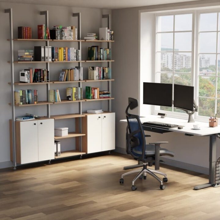 Pole Shelving Book Shelves Option 1A