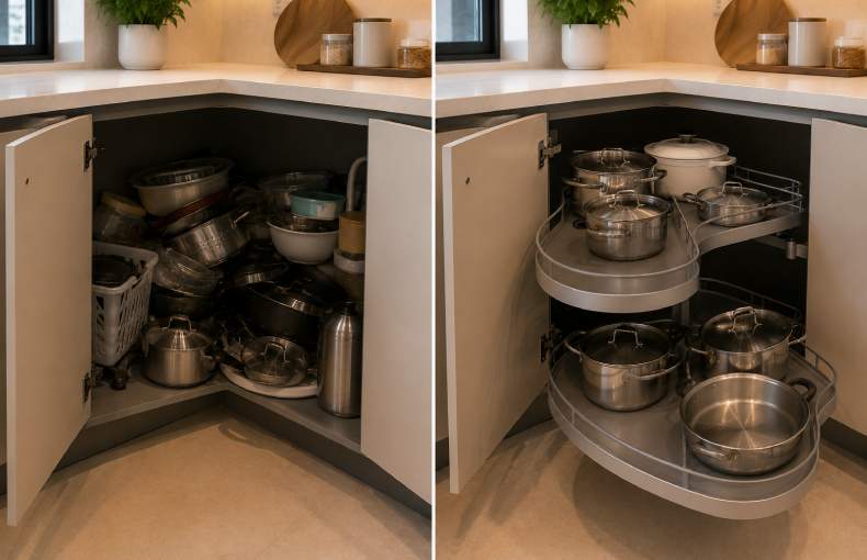 Kitchen Storage Mistakes with Corner Spaces