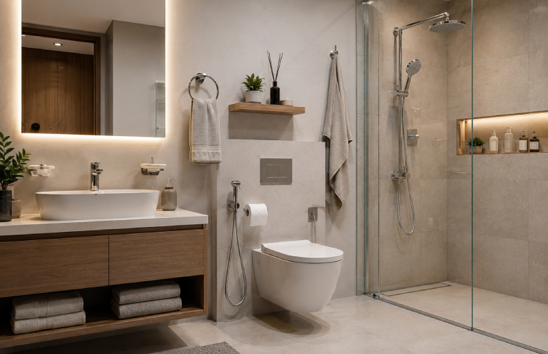 How many bathroom accessories you need?
