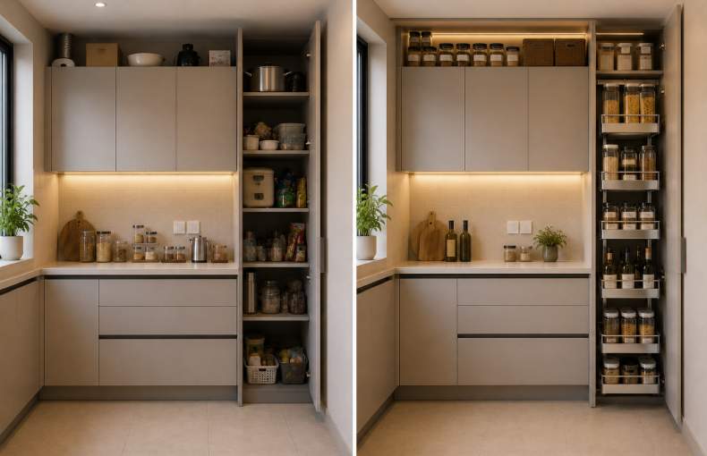 kitchen storage mistakes w ith vertical spaces