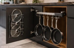 smart pan hanger for kitchen storage ideas